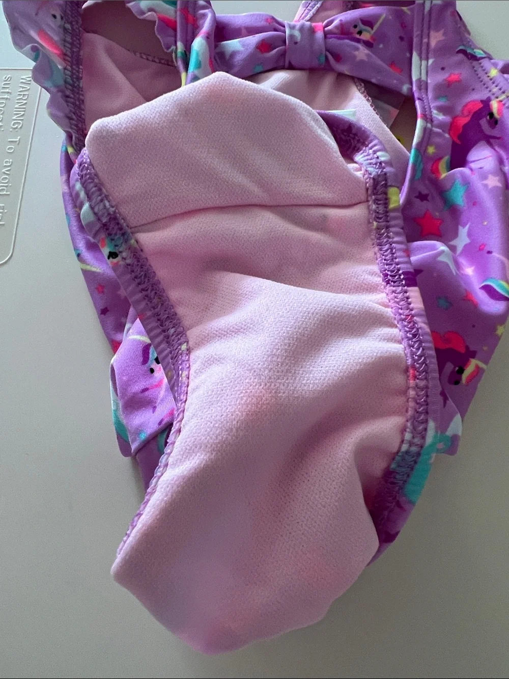 Cat & Jack Purple Unicorn Print One-Piece Swimsuit